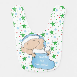 Christmas First Baby Bib