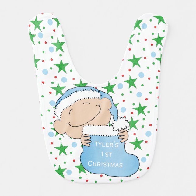Christmas First Baby Bib (Front)