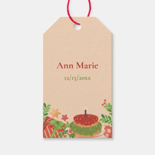 Christmas First Birthday Winter ONEderland Favor Gift Tags