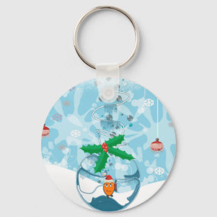 Christmas Fish Splat Keychain