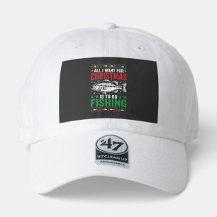 Christmas Fishing Bass Ugly Sweater 47 Brand Hat