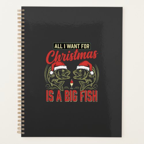 Christmas Fishing Big Fish Holiday Planner