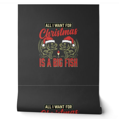 Christmas Fishing Big Fish Holiday Wallpaper