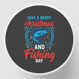 Christmas Fishing Day Vintage Holiday Mini Candle Favors