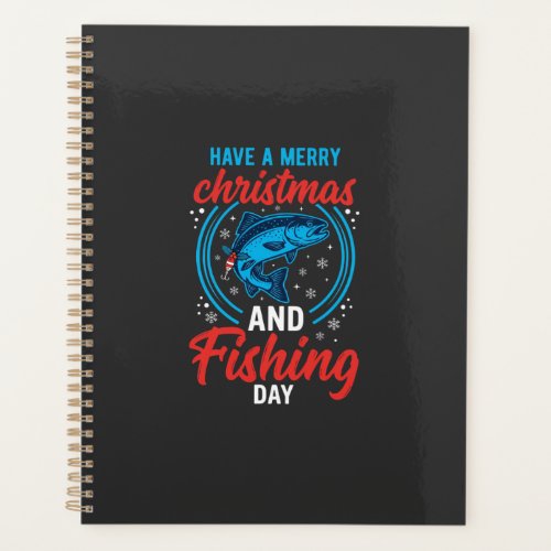 Christmas Fishing Day Vintage Holiday Planner