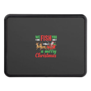 Christmas Fishing Merry Fish You Hitch Cover