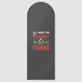 Christmas Fishing Santa Holiday Vector Bookmarks