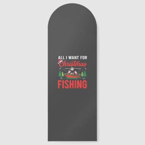 Christmas Fishing Santa Holiday Vector Bookmarks