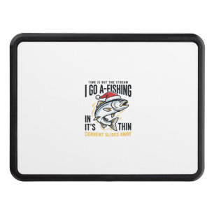 Christmas Fishing Stream Quote Design Hitch Cover