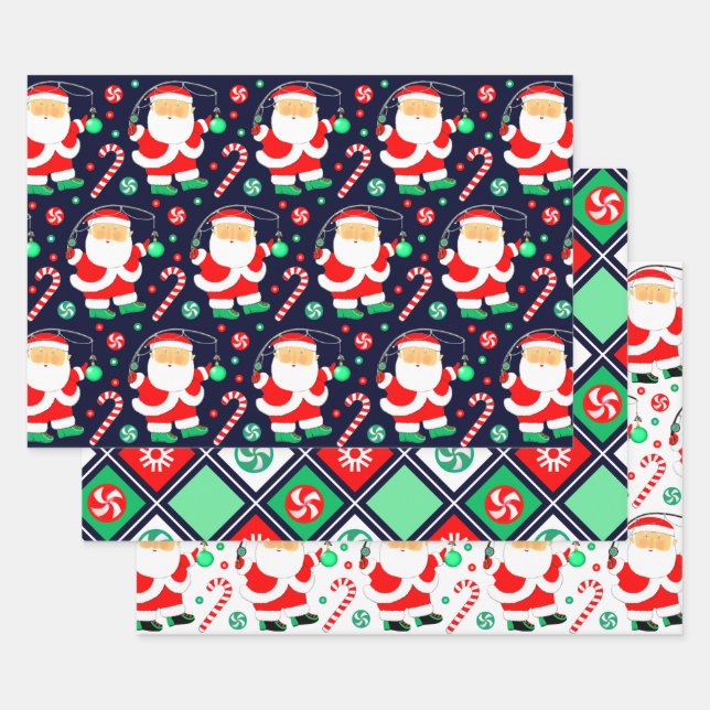 Christmas Fishing Wrapping Paper Sheets (Set)