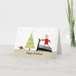 Christmas Fitness Greeting Card-happy Holidays Holiday Card at Zazzle