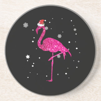 Christmas Flamingo Essential Coaster