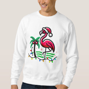 "Christmas Flamingo Fun" Sweatshirt