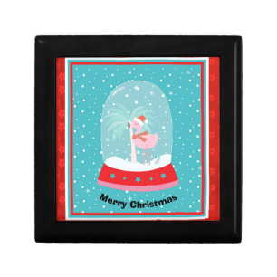 Christmas Flamingo Gift Box