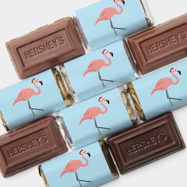 Christmas Flamingo - Mini Chocolates Hershey's Miniatures (Assorted)