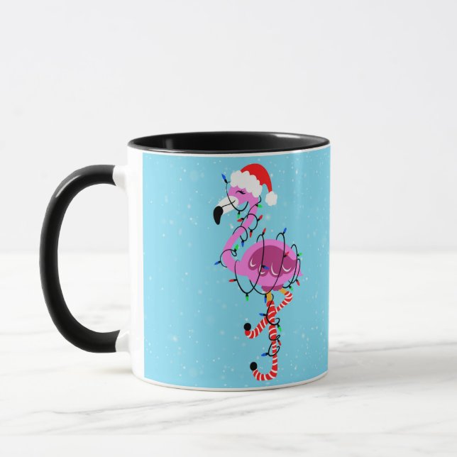 Christmas Flamingo Mug (Left)