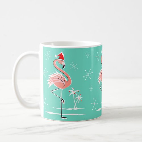 Christmas Flamingo mug