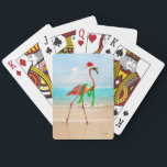 Christmas Flamingo on the Beach Poker Cards<br><div class="desc">Wishing you warmest Holiday wishes! | Avanti,  the Global Humor Brand™ has been entertaining the world with its Feel Good Funny greeting cards for over 40 years. Our characters live life to the fullest and celebrate the humor in everyday life.</div>