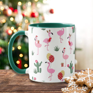 Christmas Flamingo Party Holidays Mug