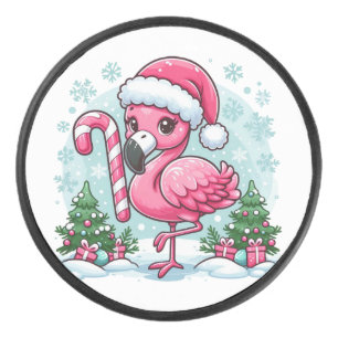 Christmas Flamingo Sublimation Clipart-10424 Hockey Puck