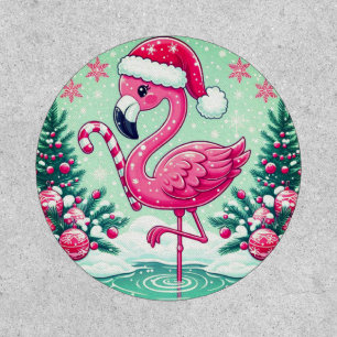 Christmas Flamingo Sublimation Clipart-10424 Patch