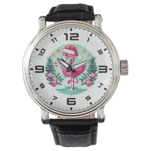 Christmas Flamingo Sublimation Clipart-10424 Watch