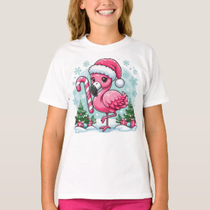 Christmas Flamingo Sublimation Clipart-30424 T-Shirt