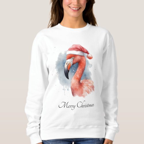 Christmas Flamingo Sweatshirt