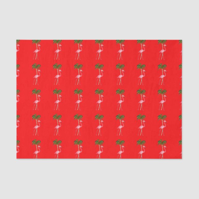 Christmas Flamingo Tissue Paper (Front)