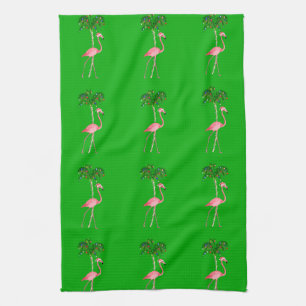 Christmas Flamingo Towel