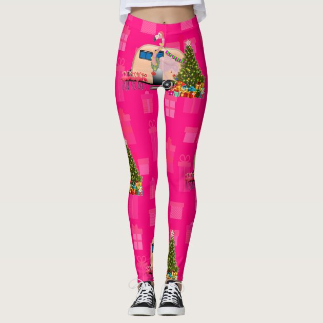 Christmas flamingo clearance leggings