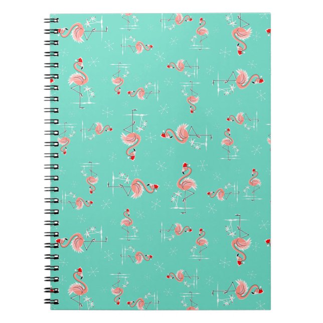 Christmas Flamingo Twist notebook (Front)