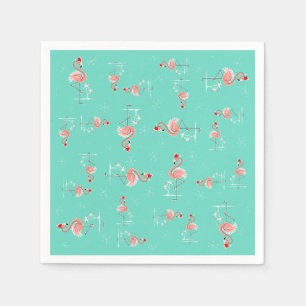 Christmas Flamingo Twist paper napkin