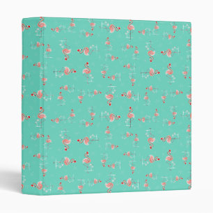 Christmas Flamingo Twist ring binder