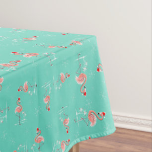 Christmas Flamingo Twist small pattern Tablecloth