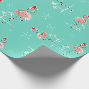 Christmas Flamingo Twist wrapping paper