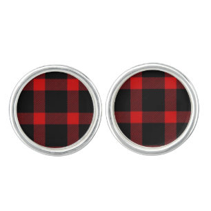 Christmas flannel  cufflinks