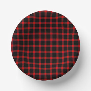Christmas flannel  paper bowls