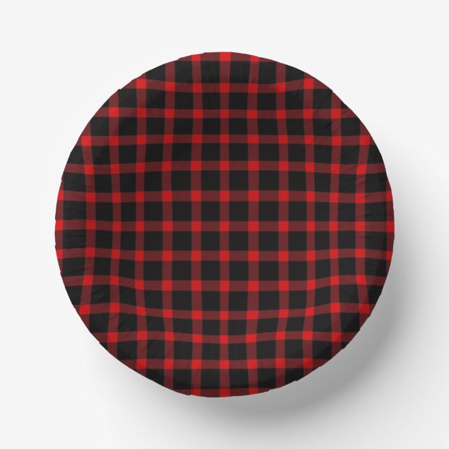 Christmas flannel  paper bowls (Front)