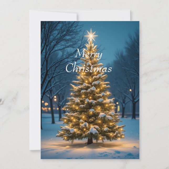 Christmas Flat Holiday Card (Front)