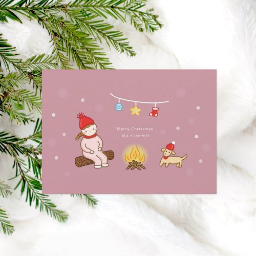 Christmas Flat Holiday Card