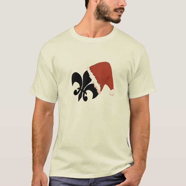Christmas Fleur De Lis Cajun Louisiana NOLA Shirt (Front)