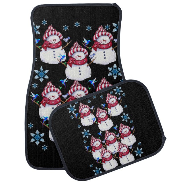 Christmas floor car mats (Set)