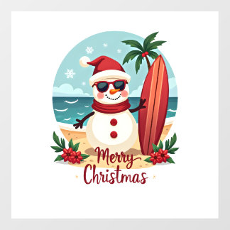 christmas floor decals