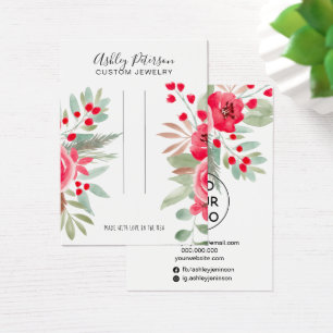 Christmas floral chic jewelry hair clip display