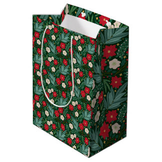 Christmas Floral Gift Bag