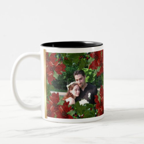 Christmas floral photo Mug 2 images