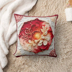 Christmas Floral Sovereignty Weddings & Gifts  Throw Pillow