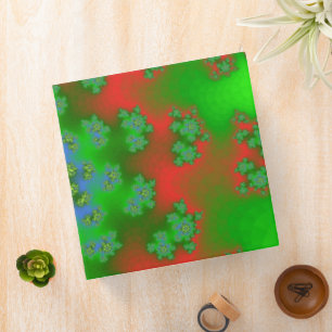 Christmas Floral Sprinkles 3 Ring Binder