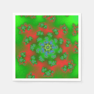 Christmas Floral Sprinkles Paper Napkins
